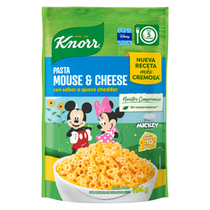 Knorr Pasta de Macarrones con Queso en Forma de Mickey Mouse 194 g