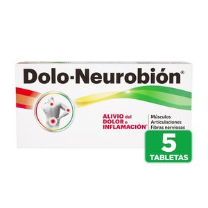 Dolo-Neurobión para el alivio del dolor e inflamación con 5 tabletas