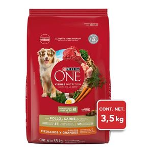 Purina One Alimento Seco Perros Adultos Minis y Pequeños Pollo y Carne Bulto de 3.5 kg Pedigree Alimento Seco para Perros Pedigree High Protein 4 kg