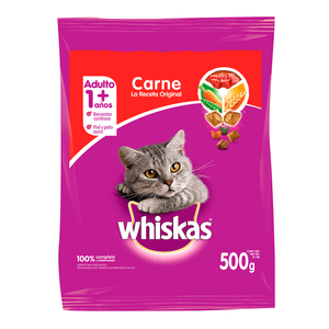 Whiskas Alimento para Gato Carne 500 g Alimento Seco para Perros Res y Vegetales 420 g