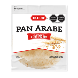 HEB Pan Pita Árabe Natural 280 g