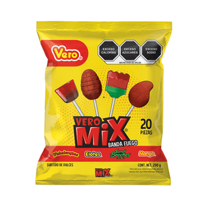 Paletas Mix Fuego Paletas Mix Fuego Dulces Vero 290 Gr