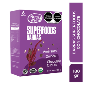 Nutriwell Barras Superfoods con Chocolate 120 g