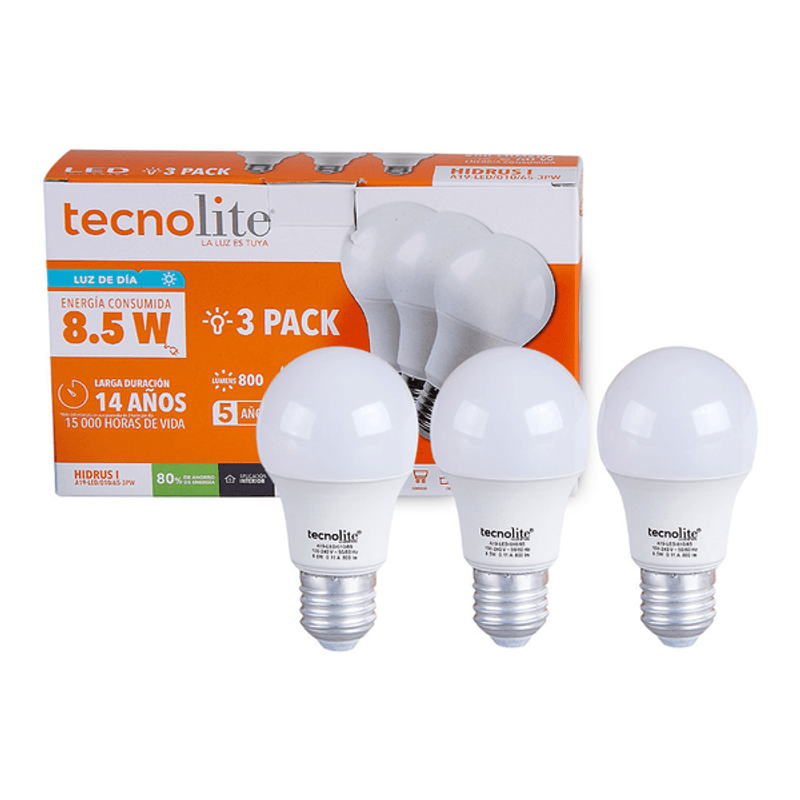 Foco LED 17W 100-240V Blanco Calido 3000K Luz Suave TECNOLITE. – Lumi  Material Electrico