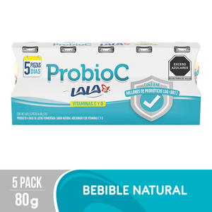 Lala Yogurt Bebible Natural 5pack 80 g Yogurt Bebible Kids Fresa Pack con 6 pz