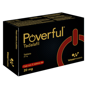 Poverful 20 Mg 1 Tab Tadalafil 1 Pz