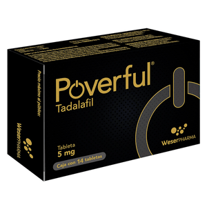 Poverful 5 Mg 14 Tab Tadalafil 1 Pz