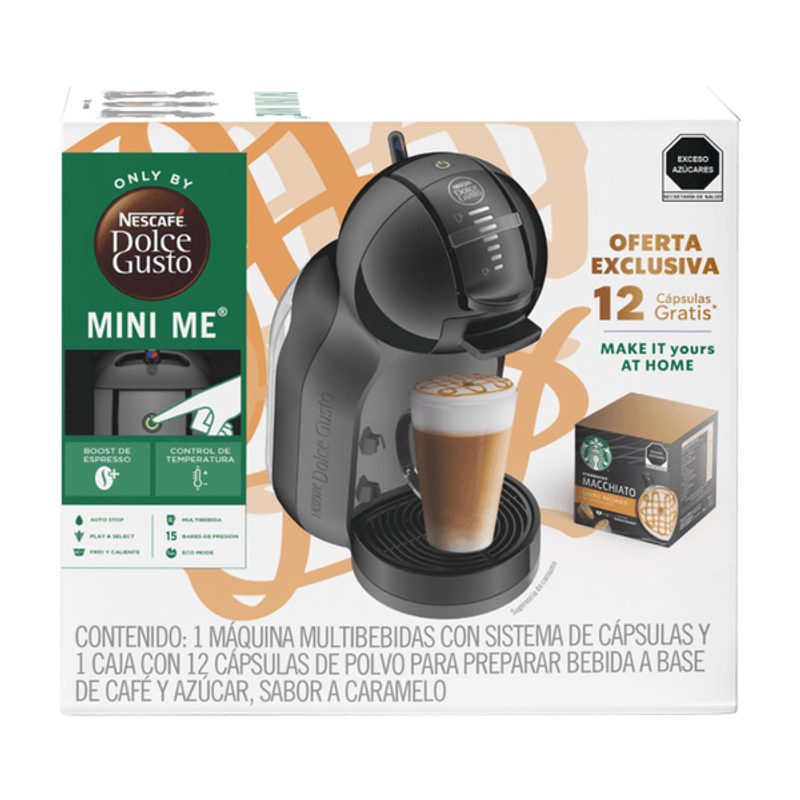 Comprar NESCAFÉ Dolce Gusto Máquina Automática Mini Me + 6 Cajas de  Cápsulas GRATIS