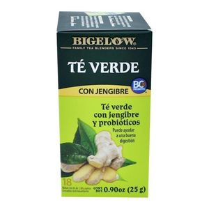 Bigelow Té Verde Jengibre Probiótico 25 g