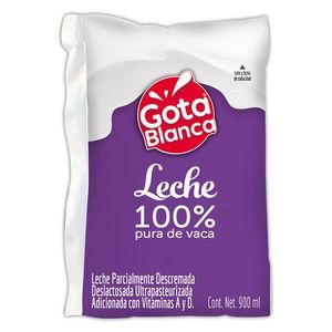 Gota Blanca Leche Uht Descremada 900 g