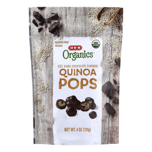 HEB Organics Quinoa Cubierta Chocolate 60% 113 g