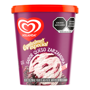 Holanda Helado Sabor Queso con Zarzamora 900 ml