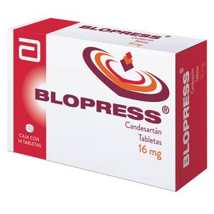 Blopress 16 Mg 14 Tabletas 14 Pz