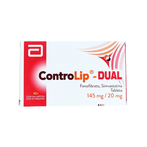 Controlip Dual 145mg/20mg 30 Tabs Fenofibrato Si 1 Pz