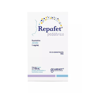 Repafet Pediatrico 1mg 120ml Rupatadina 1 Pz