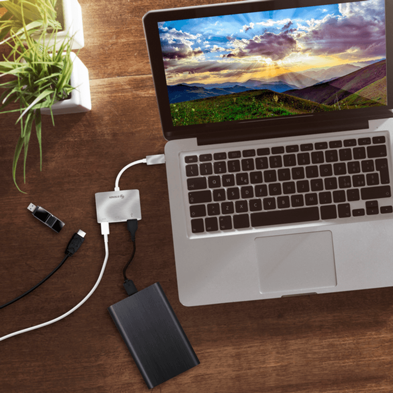 Adaptador USB c a HDMI / USB 30 / USB c USB-471 Steren - ST405