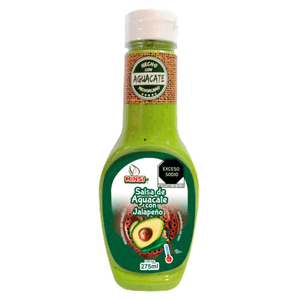 Salsa de Aguacate con Jalapeño Vegana 275 Ml