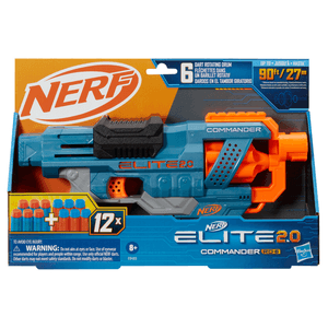 Lanzador Nerf Elite 2.0 Commander Rd 6 1 Pz