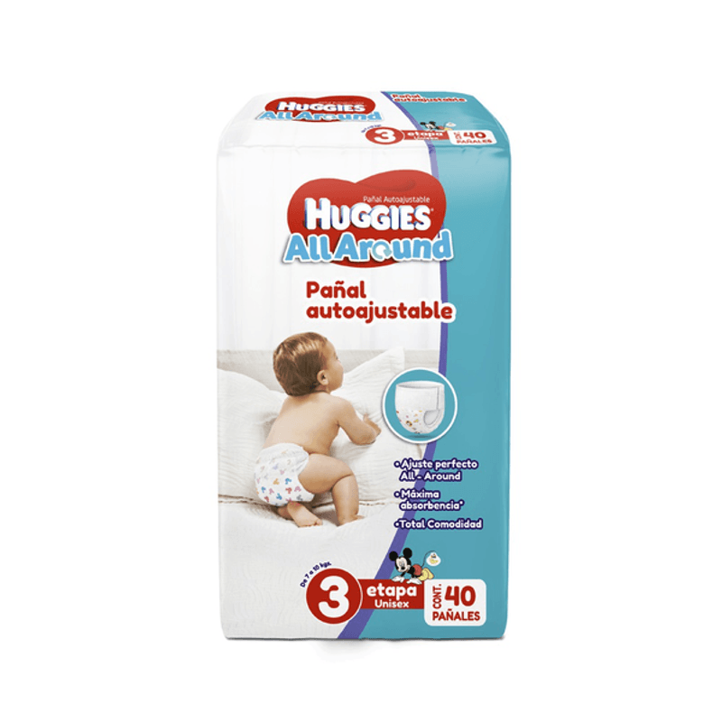 Huggies Pañales All Around Autoajustable Unisex 1 - H-E-B México