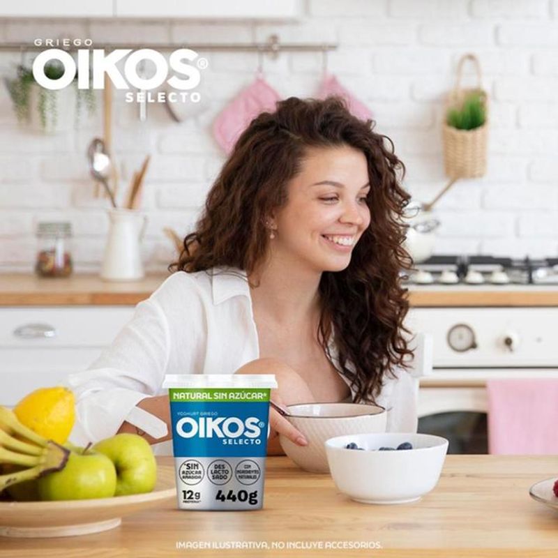 Oikos Yogurt Griego Natural sin Azúcar añadida con 10g de Proteína 440g -  Oikos México