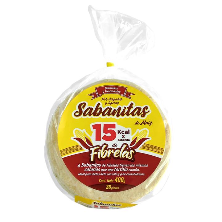 Fibrelas Sabanitas Tortillas de Maíz Bajas en Cal HEB México