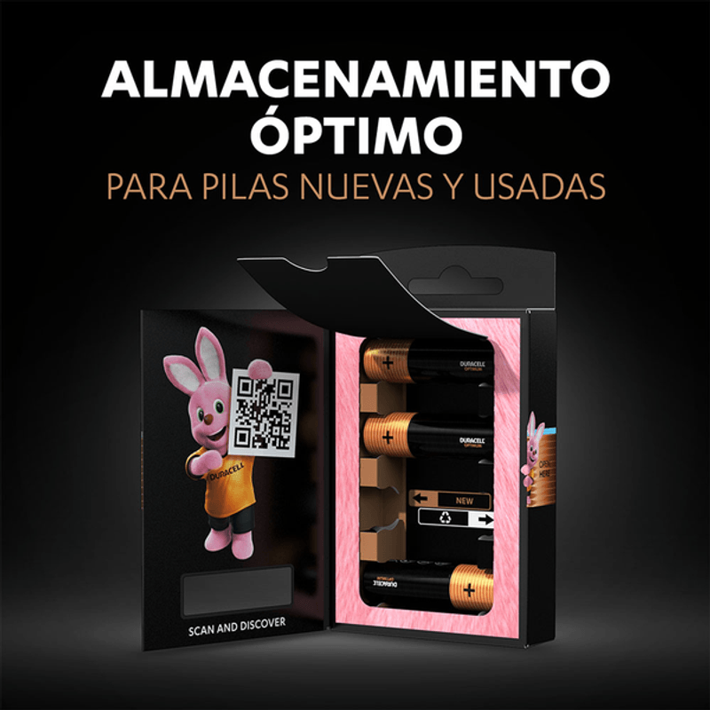 Pilas alcalinas Duracell Optimum AA - Duracell ES