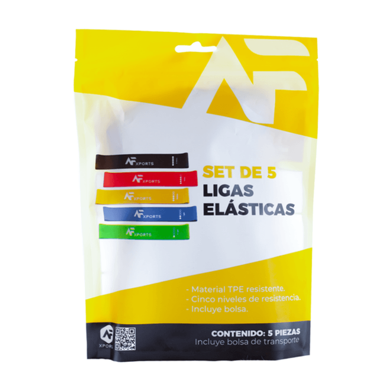 SET ACC MINI BANDAS ELASTICAS 60 CM ( 5 PCS ) ATHLETIC - Grupo 86