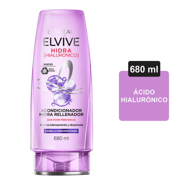 L'Oreal ElVive Hidra (Hialuronico) Shampoo+Acondicionador 680ML(c