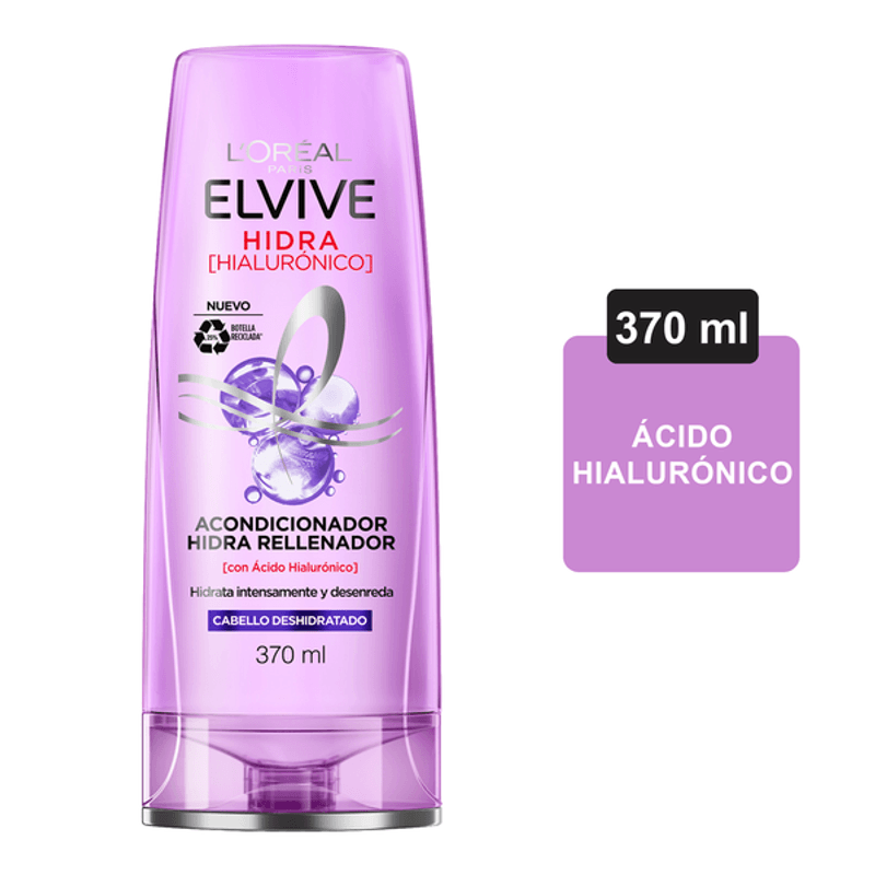 Shampoo Elvive Hidra Hialurónico x 370 mL + Acondicionador Elvive Hidra  Hialurónico x 370 mL