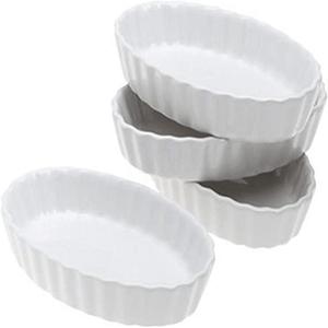 Set de 4 Moldes Ovalados Ramekins 1 Pz