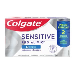 Pasta Dental Colgate Sensitive Pro Alivio Inmediato Original 2x110 g