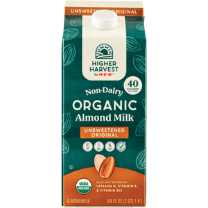 HEB Organics Leche de Almendras Organica Sin Endulzar 1.89 L