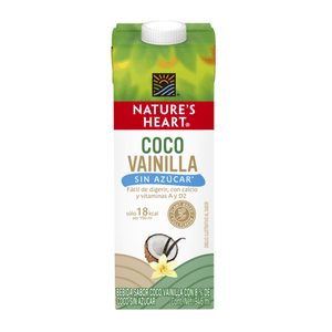 Alimento Líquido Nature's Heart Coco Vainilla Sin Azúcar 946 ml