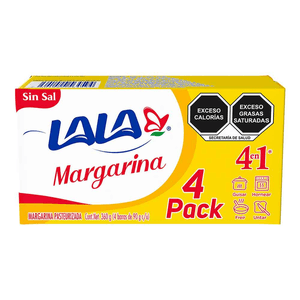 Lala Margarina Barra Sin Sal 360 g