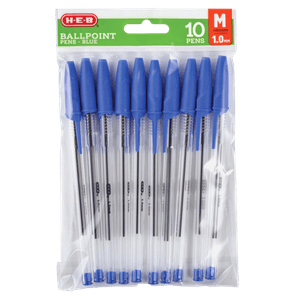 HEB Plumas Azul Pm 10 pz 1 pz Plumas Azul Pm 10 Pz