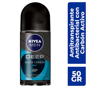 NIVEA MEN Desodorante Antibacterial Deep Beat Roll On 50 ml