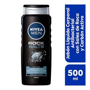 NIVEA MEN Jabón Líquido Corporal Rock Salts 500 ml 1 pz