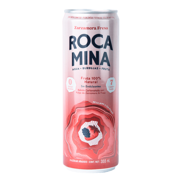 Rocamina Agua Mineral Zarzamora Y Fresa 355 Ml - H-E-B México