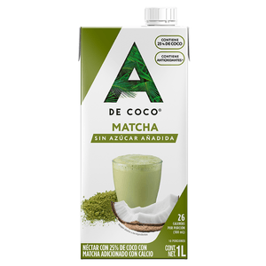 A de Coco Néctar con 25% de Coco con Matcha 1 L