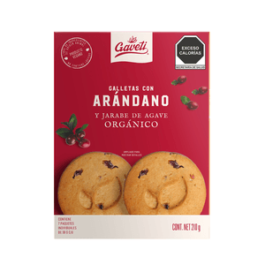 Galletas con Arándano Y Jarabe de Agave Orgánico 210 Gr