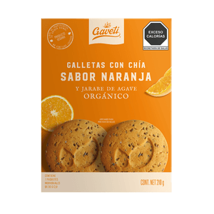 Galletas con Chía Naranja Y Jarabe de Agave Orgá 210 Gr