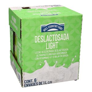 Hill Country Leche Deslactosada Light 6 Pack 6 L