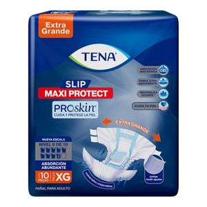 Tena Slip Maxi Protect Pañal Para Adulto Talla Extra Grande con 10 pz