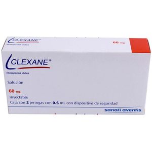 Clexane 60mg Iny Jeringas 0.6ml 2 Pz