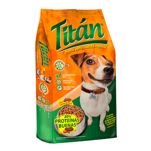 Titán Alimento Seco para Perros Carne de Res 2 kg Arena para Gatos Baby Powder Aglutinante 7 kg