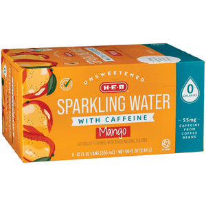 Sparkling Water Cafeina Mango 8 Pack 1 Pz