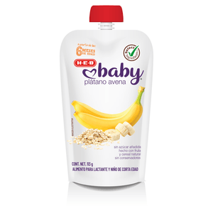 HEB Baby Papilla Para Bebé Plátano Avena 113 g