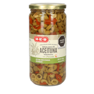 Ensalada de Aceituna Rebanada con Pimiento 680 Gr