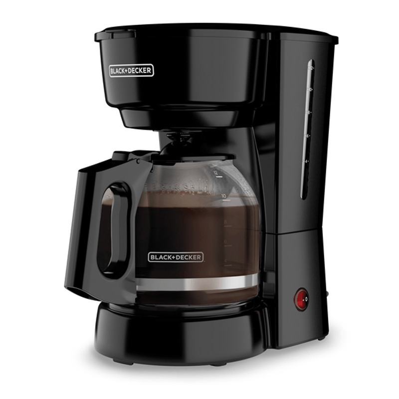 BLACK+DECKER Cafetera programable térmica de 12 tazas con fuerza de  preparación y tecnología VORTEX, negro/acero, CM2046S