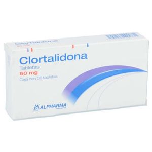 Clortalidona Alpha 50mg 30 Tabletas 1 Pz